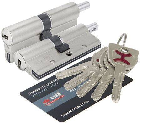 Механизм цилиндровый Cisa AP4-S 35*45 кл/верт. (никель)